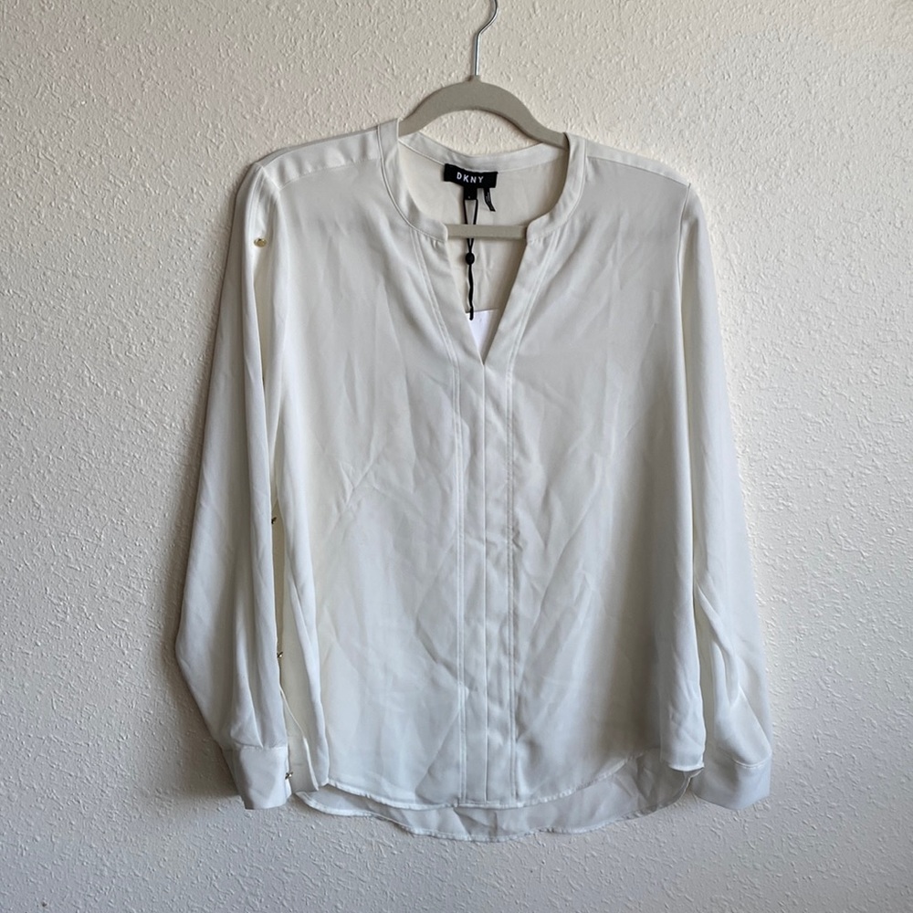 DKNY White Blouse.  NWT.